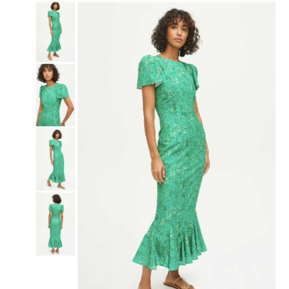 NWT Rhode Lulani Dress Size 4 Romance Green